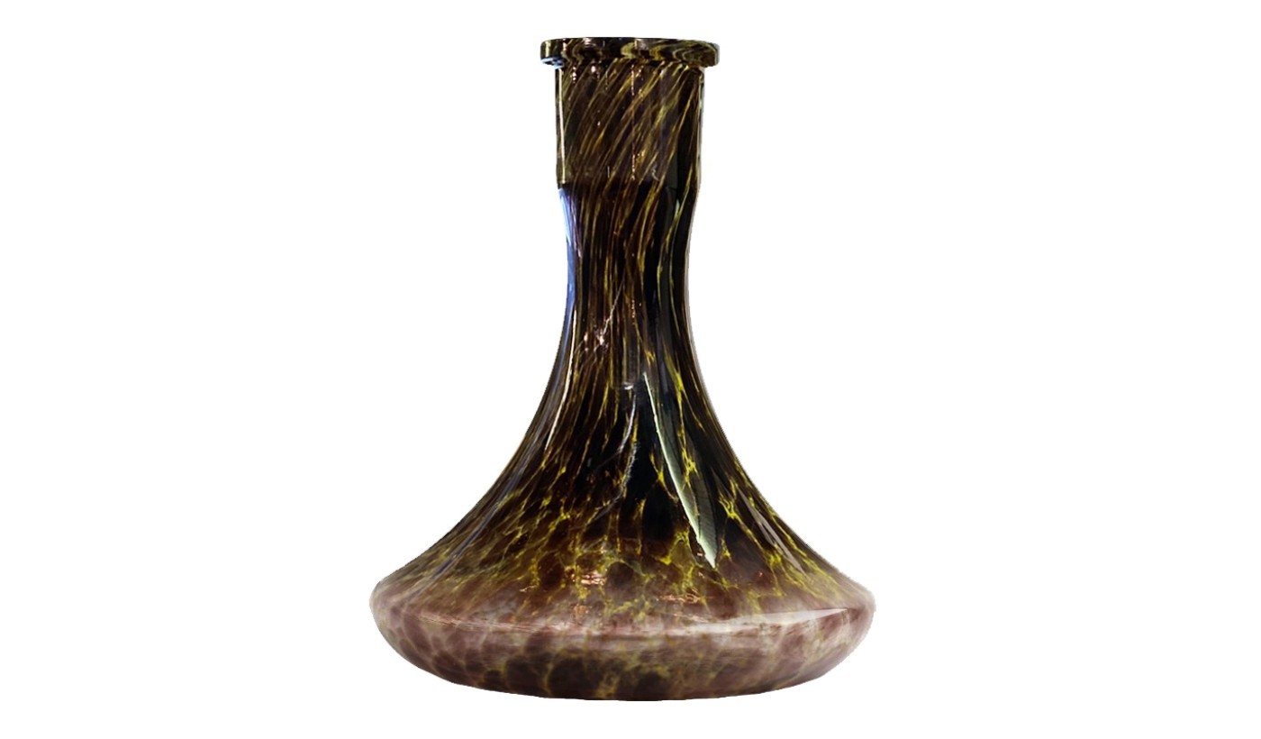 Daly hookah flask (Manganese-yellow (with side)