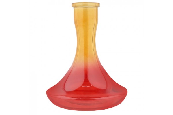 Daly hookah flask (Orange ruby (with side)