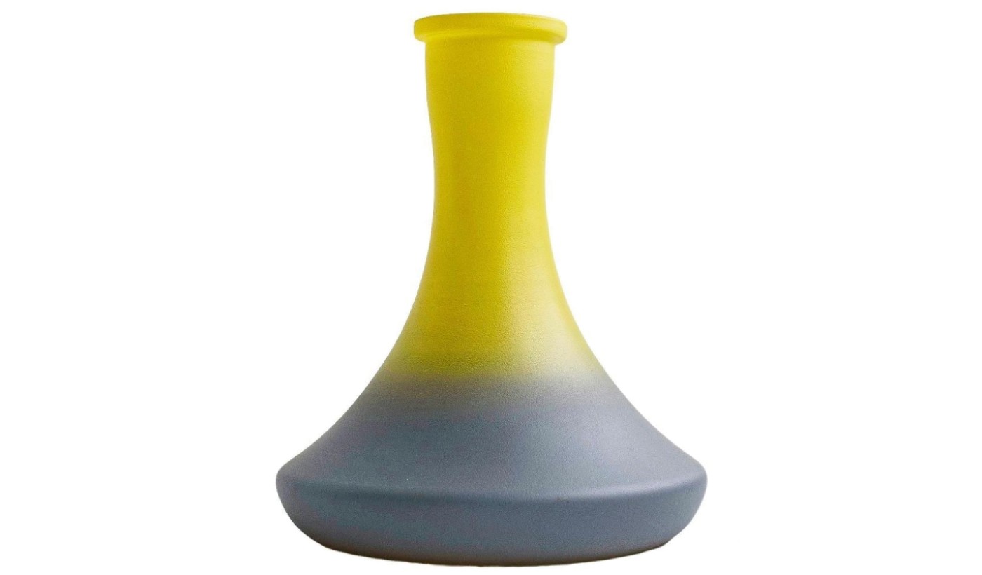 Daly hookah flask (yellow-smoky. Matte (with side)