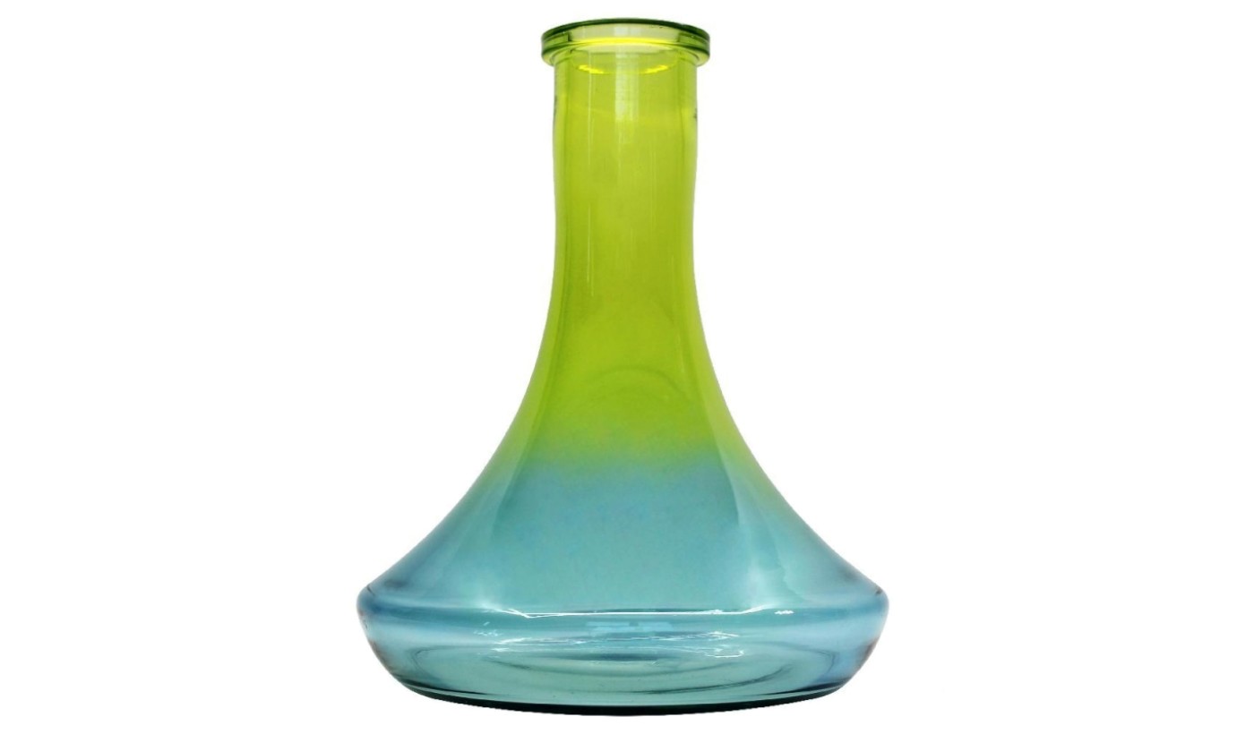 Flasche für Shisha Daly (Gelb-blau (mit Bord)