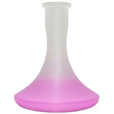 Колба для кальяна Daly (Бело-розовая. Матовая (с бортом)