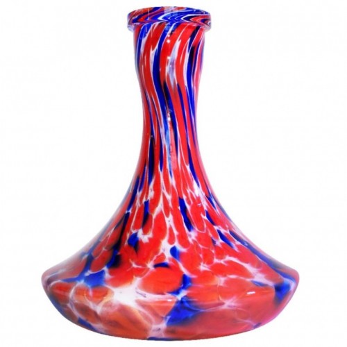 HookahTree hookah flask C3 (Alabaster white-blue-red)