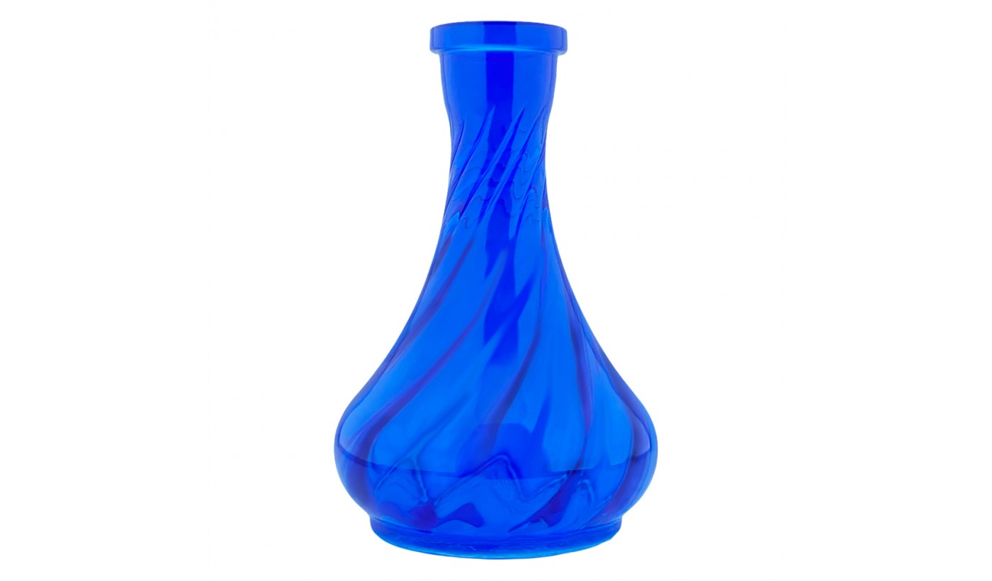 HookaWell Drop Shisha Flasche (Kobalt geriffelt)