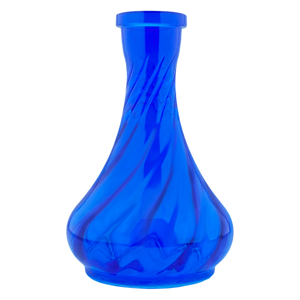 Колба для кальяна HookaWell Drop (Кобальт рифленая)