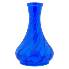 Колба для кальяна HookaWell Drop (Кобальт рифленая)