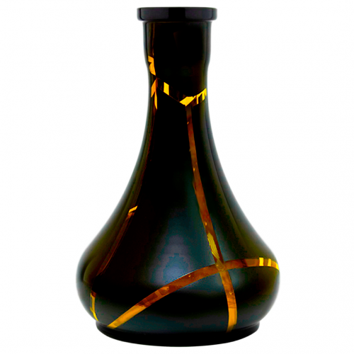 Vessel Drop Hookah Flask (Black with yellow stripes)