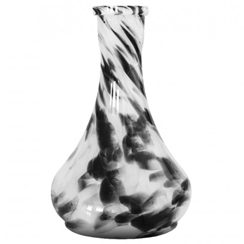 Vessel Drop Hookah Flask (Black and white crumb)