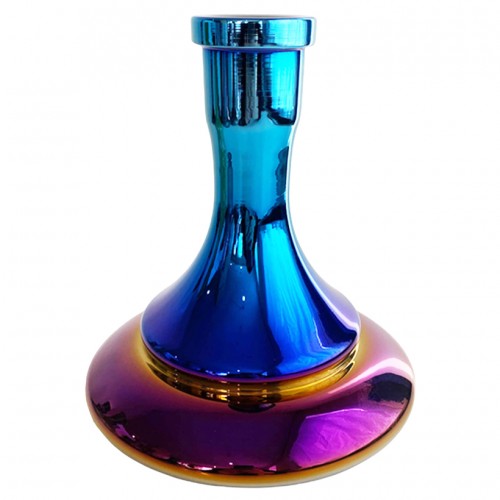 Shisha Flasche Vessel Ellipse (Blauer Regenbogen)