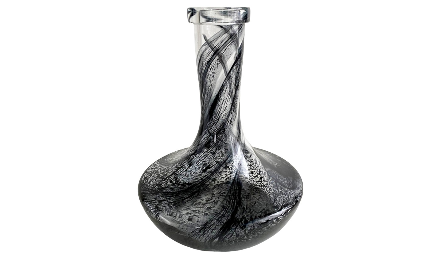 Shisha Flasche Vessel Sphere (Schwarz Alabaster)