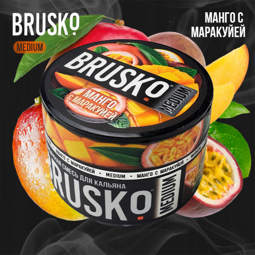 Hookah mix Brusko Medium "Mango with passion fruit" 50 g