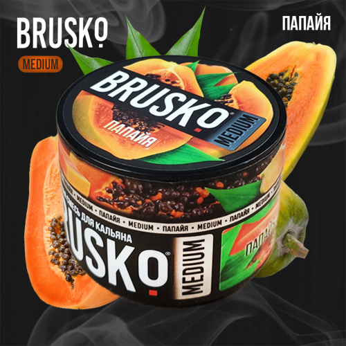 Hookah mix Brusko Medium "Papaya" 50 g