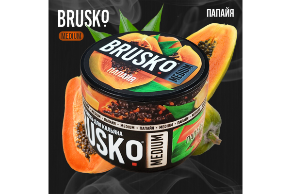 Narguilé mélange Brusko moyen "Papaye" 50 gr