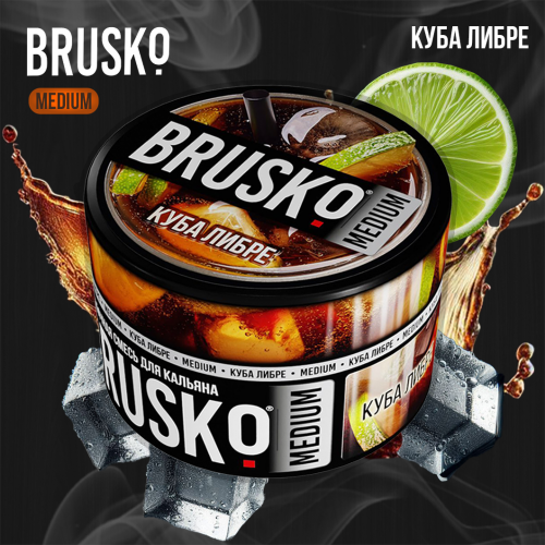Narguilé mélange Brusko Medium "Cuba libre" 50 gr