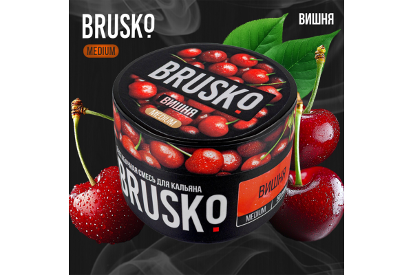 Narguilé mélange Brusko moyen "cerise" 50 gr