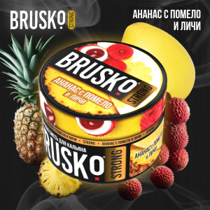 Кальянная смесь Brusko Strong "Ананас с помело и личи" 50 гр
