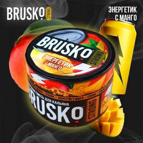 Hookah mix Brusko Strong "Energy drink with mango" 50 g