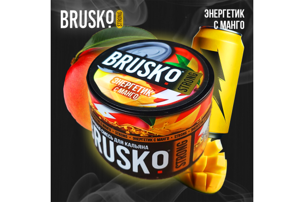 Hookah mix Brusko Strong "Energy drink with mango" 50 g