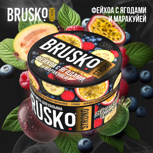 Hookah mix Brusko Strong "Feijoa with berries and passion fruit" 50 g