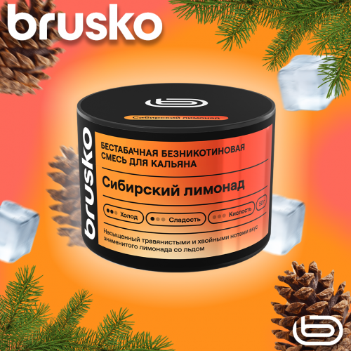 Mélange à chicha Brusko Zero – Limonade sibérienne 50 g