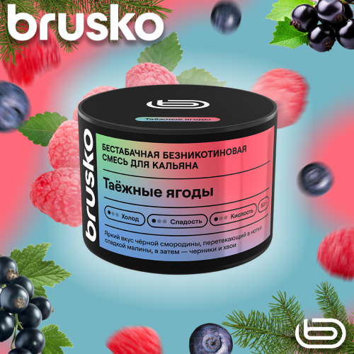 Mélange à chicha Brusko Zero – Baies de la taïga 50 g