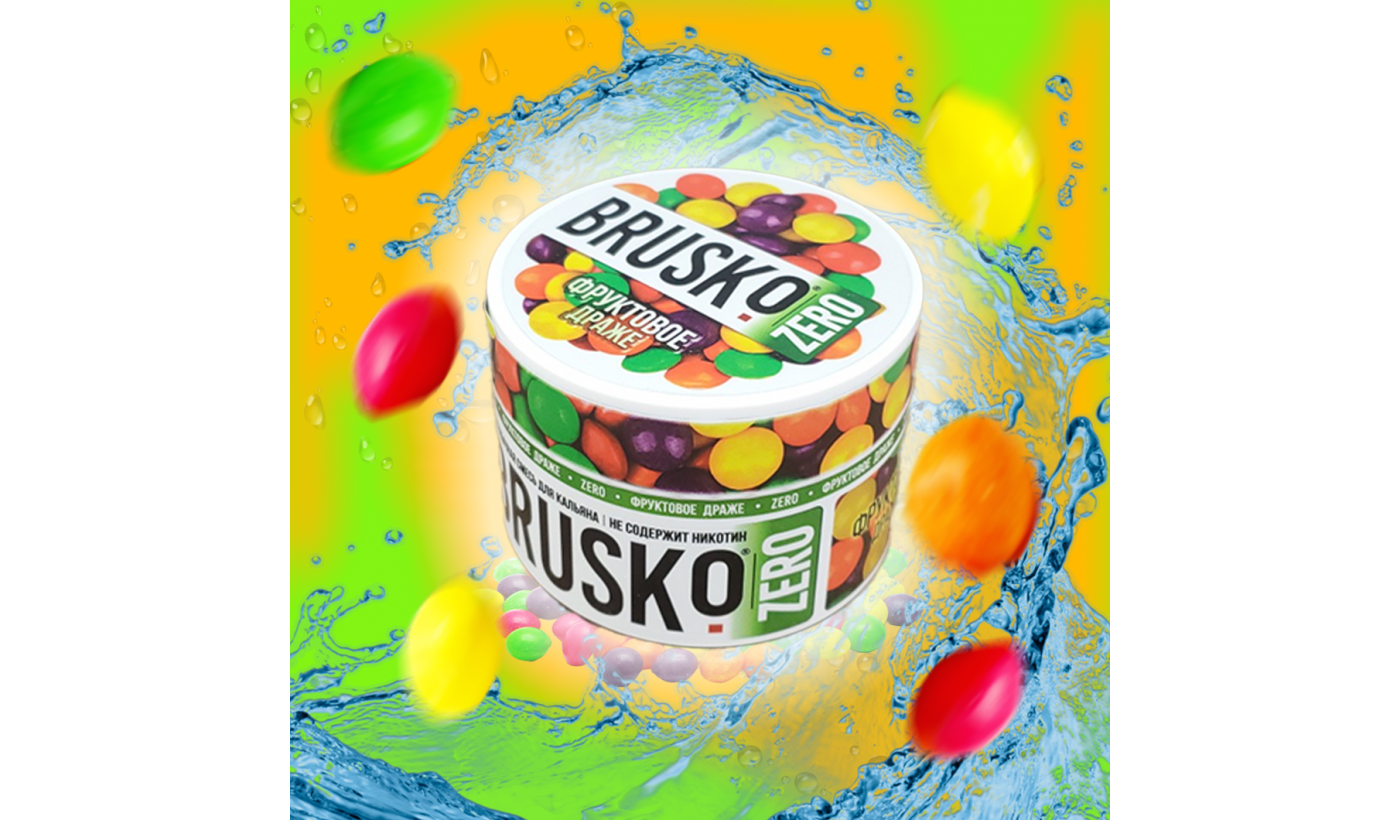 Hookah mix Brusko Zero - Fruit jelly 50 g