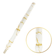 Деревянный мундштук Werkbund Crackle (White Gold)