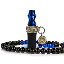 Персональный мундштук Japona Hookah Samurai (Beads, Blue) Персональный мундштук Japona Hookah Samurai (Beads, Blue)