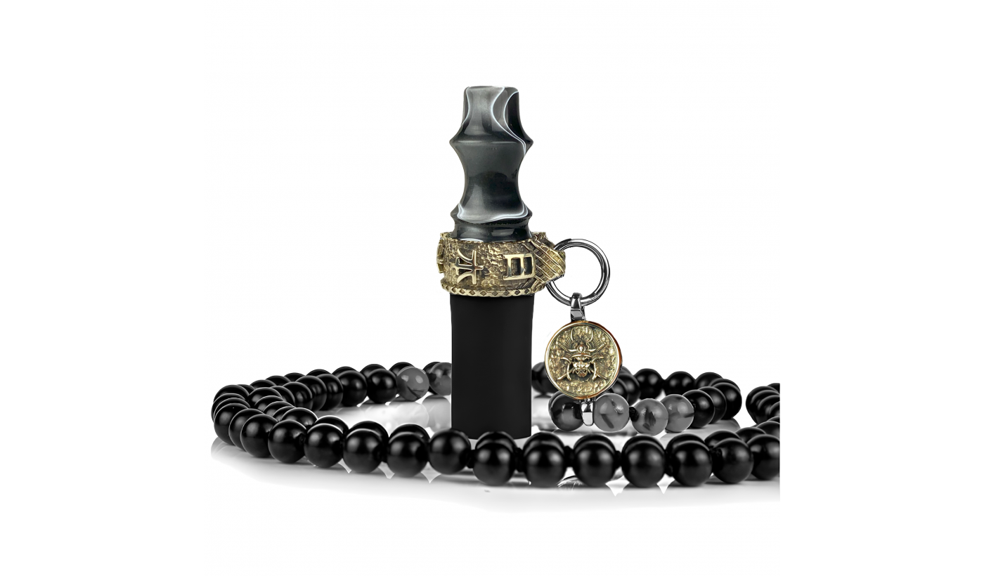 Персональный мундштук Japona Hookah Samurai (Beads, Gray)