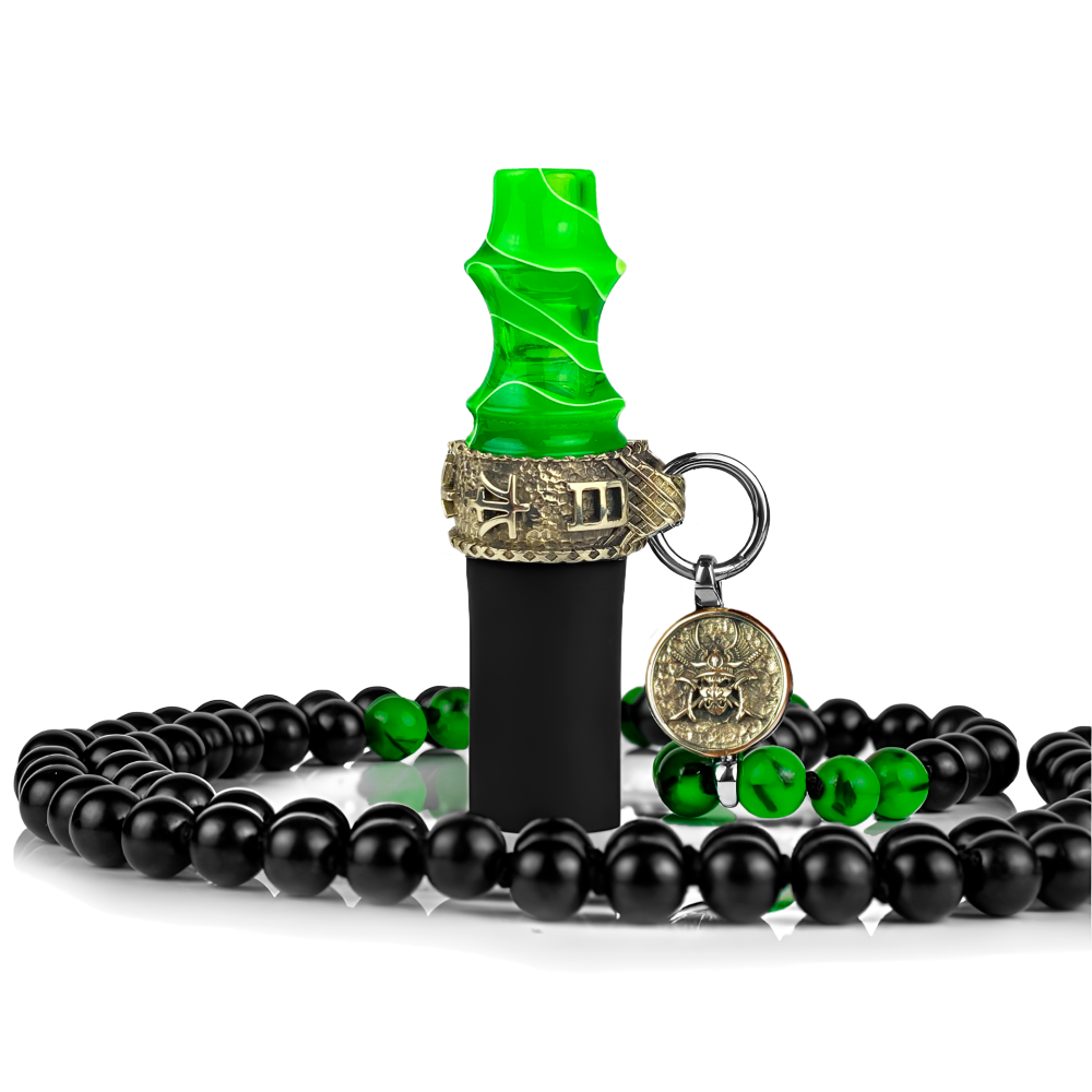Персональный мундштук Japona Hookah Samurai (Beads, Green)