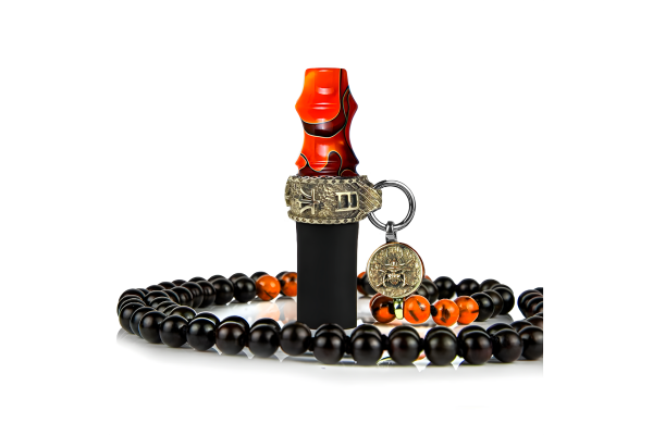Japona Hookah Samurai persönliches Mundstück (pErlen, Orange)