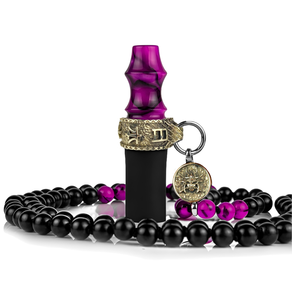 Персональный мундштук Japona Hookah Samurai (Beads, Purple)