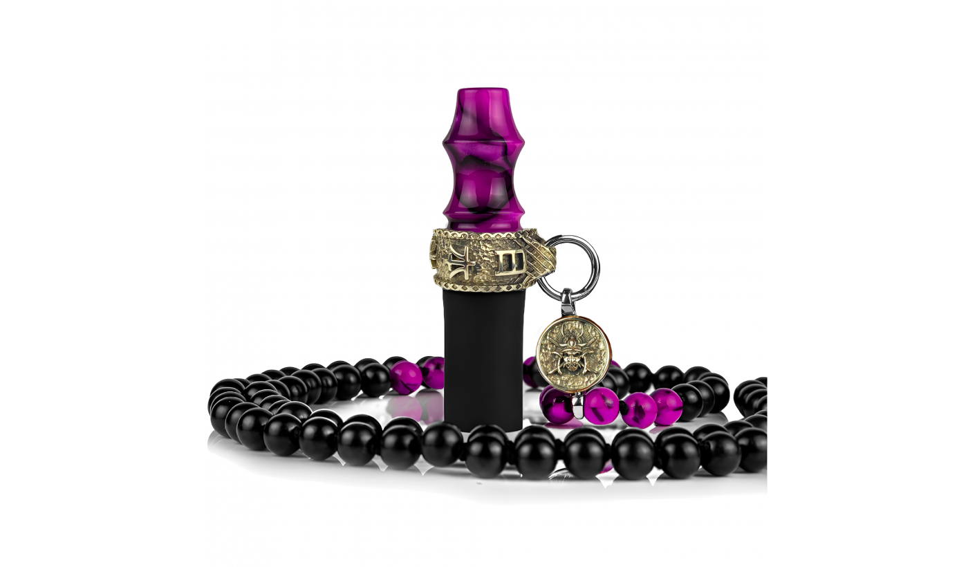 Personal mouthpiece Japona Hookah Samurai (Beads, Purple)