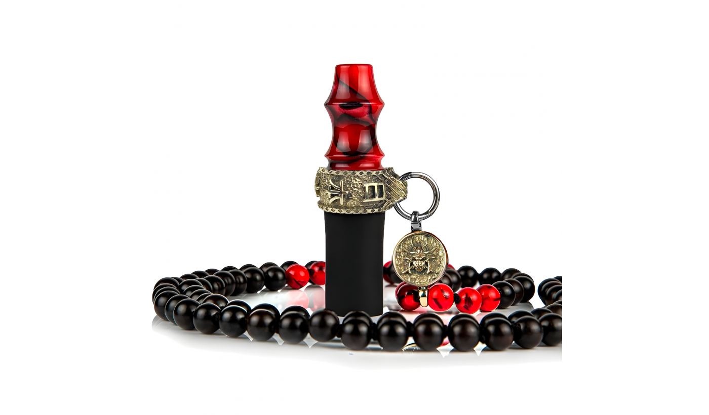 Personal mouthpiece Japona Hookah Samurai (Beads, Red)