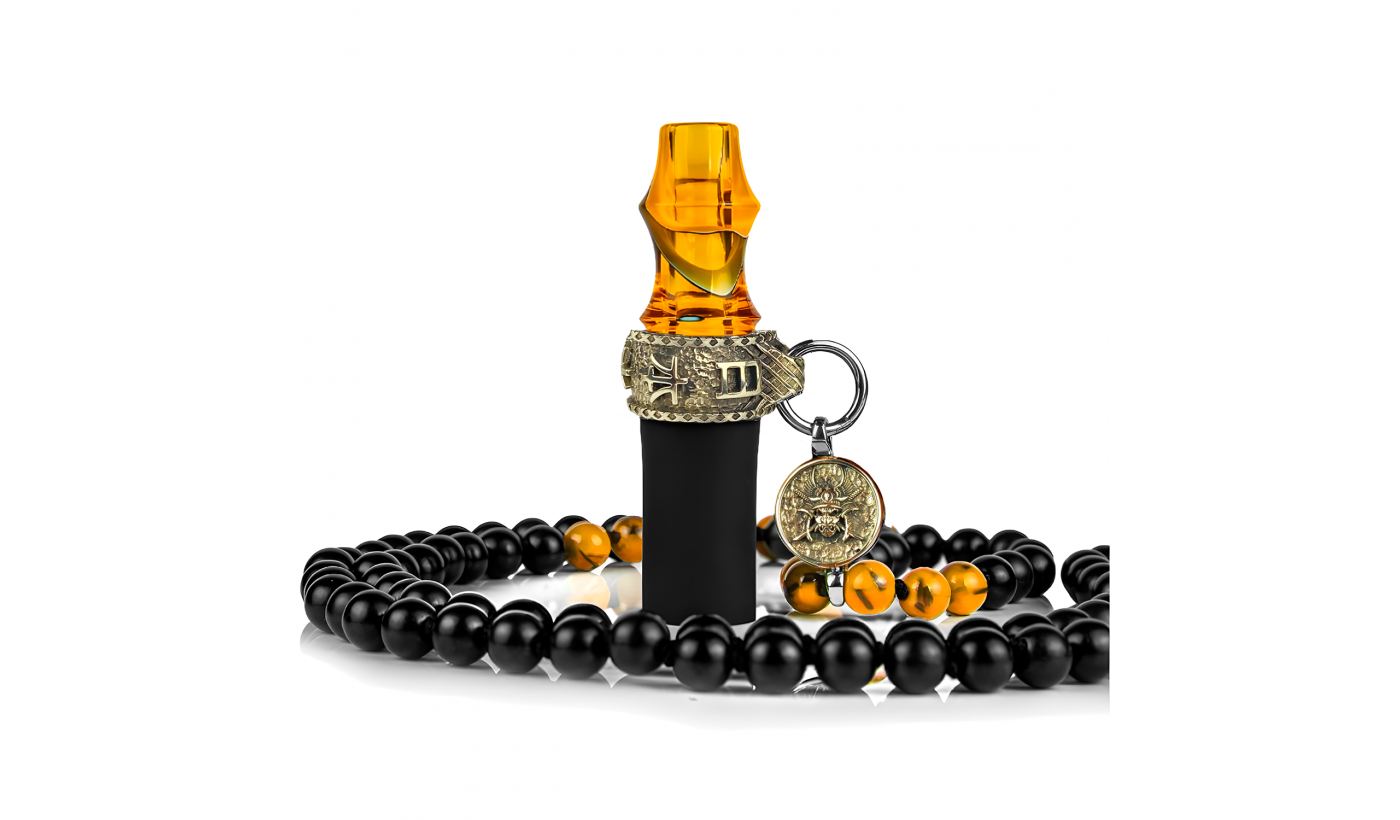 Japona Hookah Samurai persönliches Mundstück (Beads, Yellow)