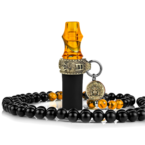 Japona Hookah Samurai persönliches Mundstück (Beads, Yellow)