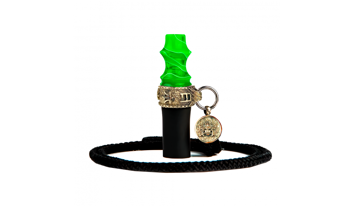 Japona Hookah Samurai persönliches Mundstück (Cord, Green)