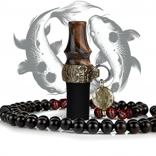 Personal mouthpiece Japona Hookah Koi to Bizu (Beads, Brown)