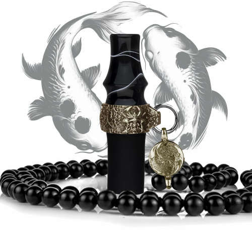 Personal mouthpiece Japona Hookah Koi to Bizu (Beads, Black)