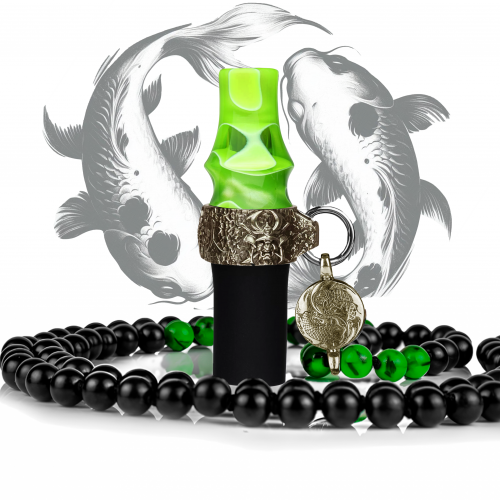 Personal mouthpiece Japona Hookah Koi to Bizu (Beads, Green)