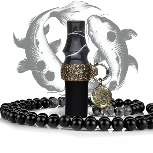 Personal mouthpiece Japona Hookah Koi to Bizu (Beads, Gray)