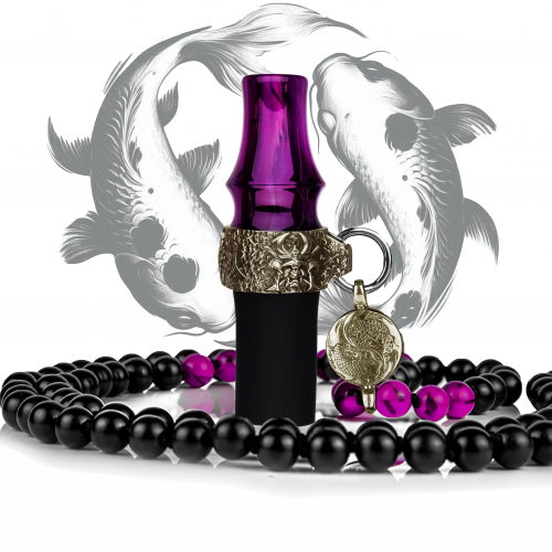 Personal mouthpiece Japona Hookah Koi to Bizu (Beads, Purple)