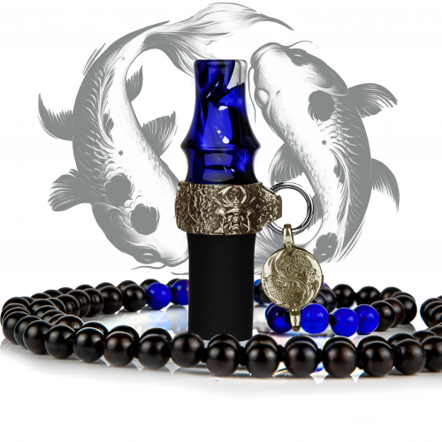 Personal mouthpiece Japona Hookah Koi to Bizu (Beads, Blue)