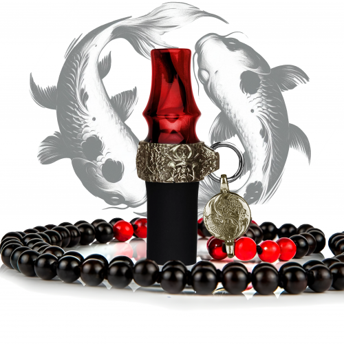 Personal mouthpiece Japona Hookah Koi to Bizu (Beads, Red)