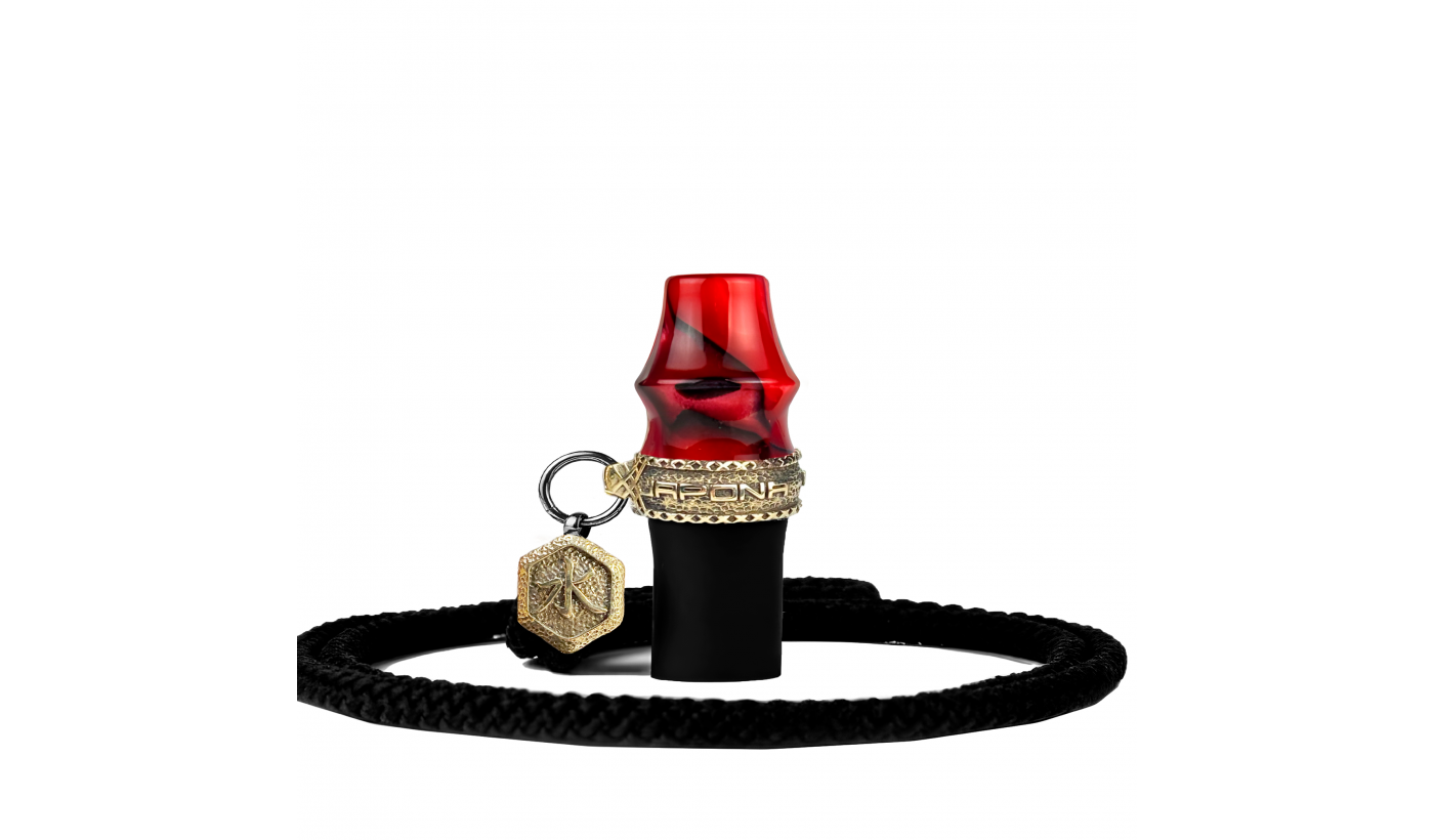 Personal mouthpiece Japona Hookah Samurai Mini (Cord, Red)