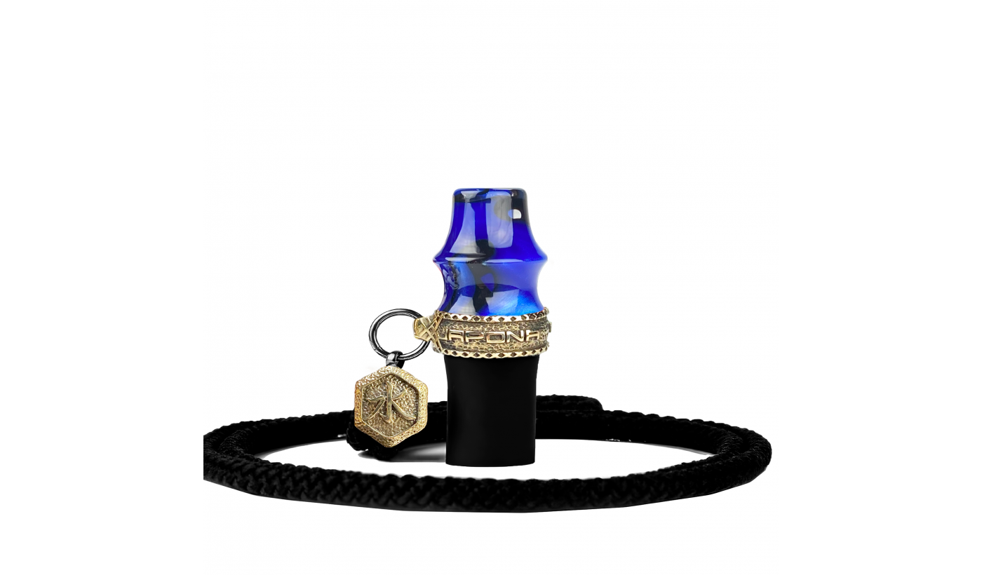 Personal mouthpiece Japona Hookah Samurai Mini (Cord, Blue)