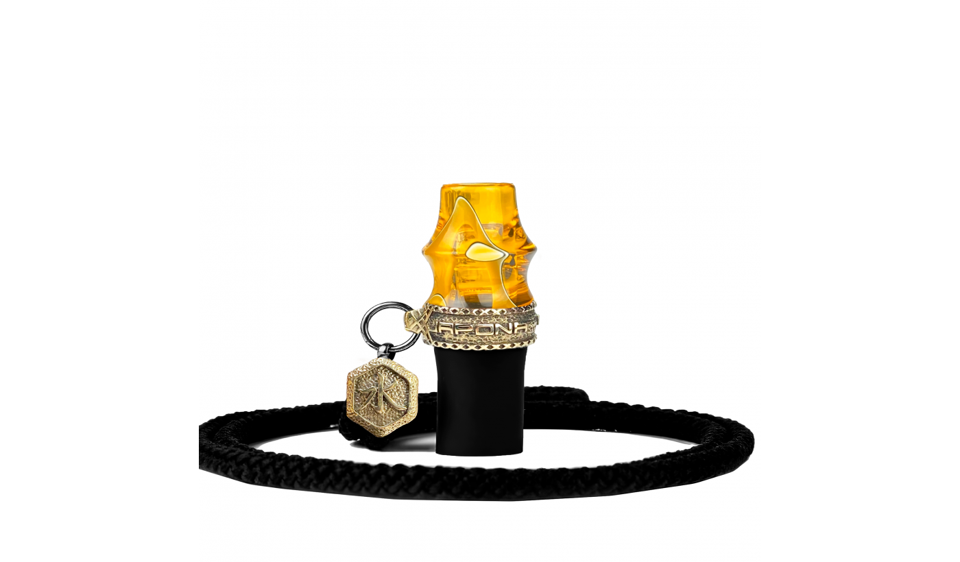 Personal mouthpiece Japona Hookah Samurai Mini (Cord, Yellow)