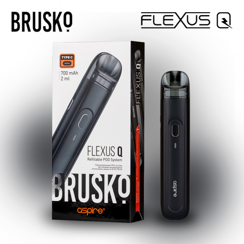 Многоразовая электронная система Brusko Flexus Q (Черный)