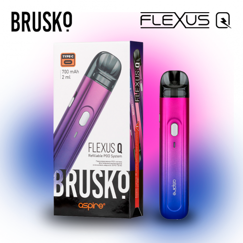 Многоразовая электронная система Brusko Flexus Q (Фуксия)