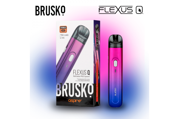 Brusko Flexus Q (Fuchsia) nachfüllbares elektronisches System