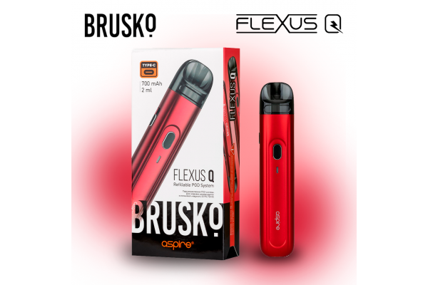 Brusko Flexus Q wiederverwendbares elektronisches System (Rot)